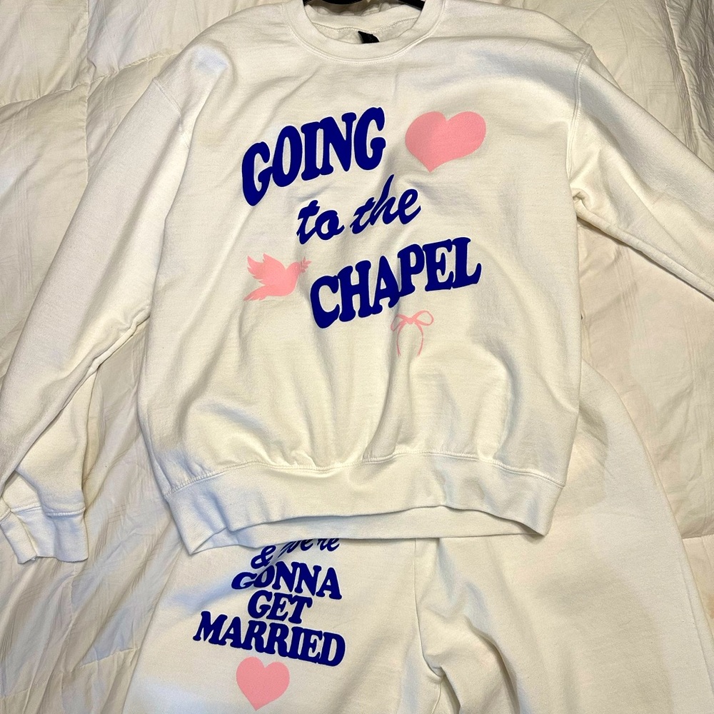 Riff Raff Going to the Chapel sweat suit. Medium